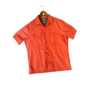 Croft & Barrow quick dry red bottom down shirt Large